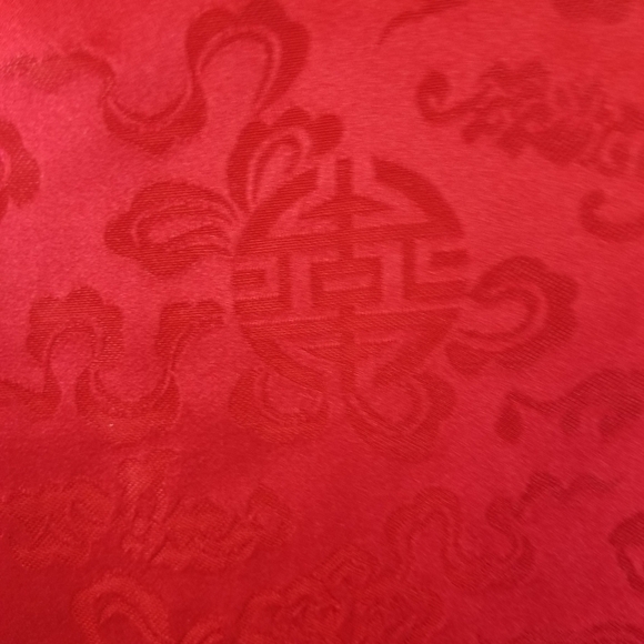 Chicos red silk chinese oriental kimono jacket - Picture 7 of 10